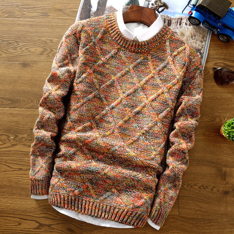 Stylish Crew Neck Men's Sweater