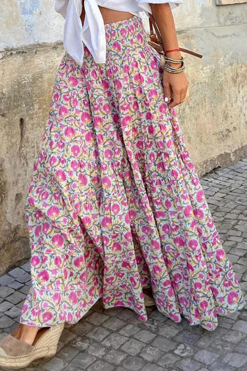 Comfortable Flowy Long Maxi Skirt for Ladies