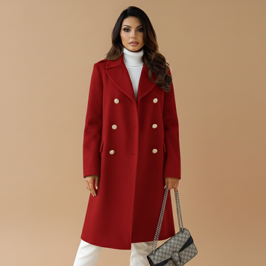 Classic Double Breasted Women's Coat