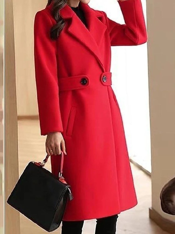 Classic Women's Trench Coat with Waist Belt
