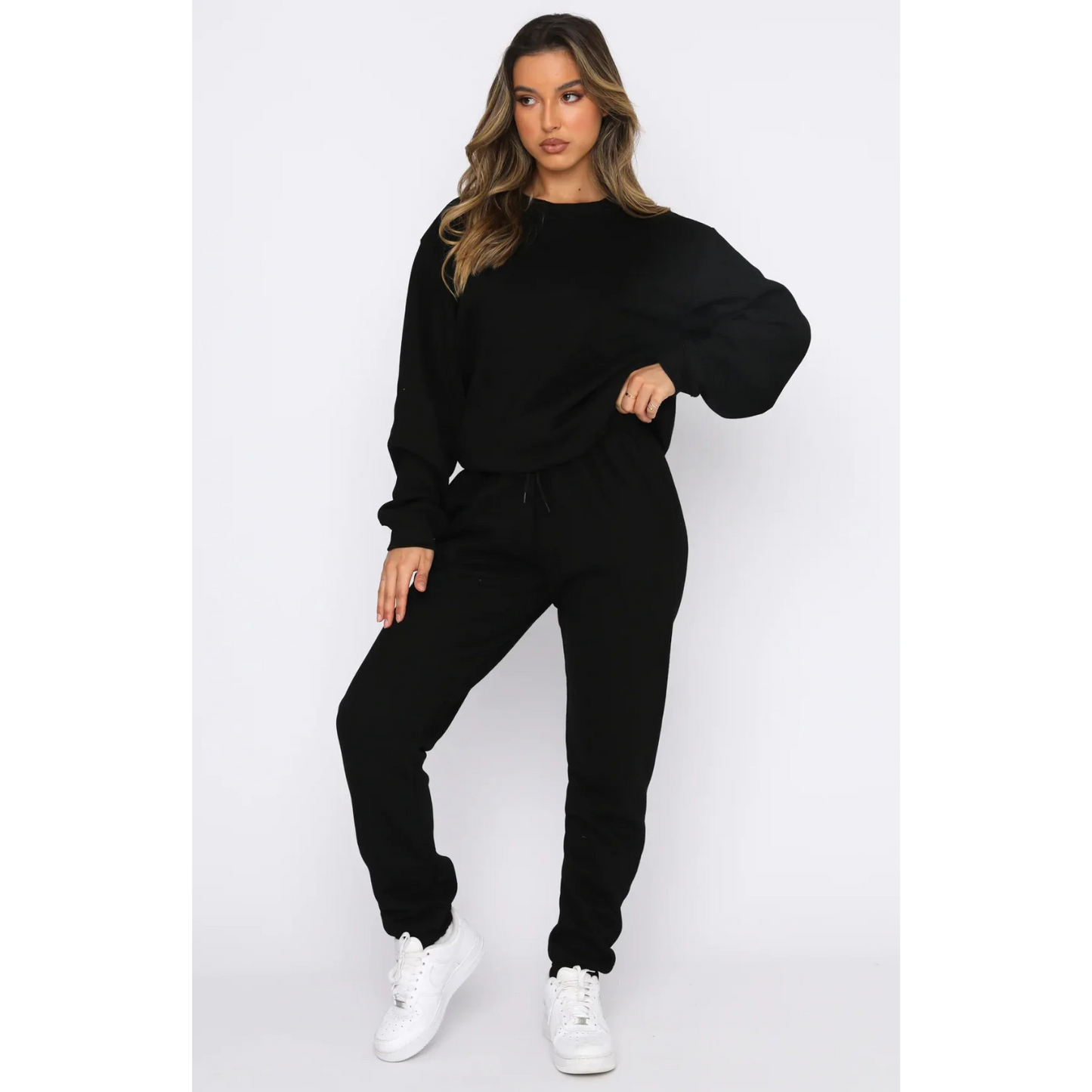 Large Fit Women's Crew Neck Pullover Sweater
