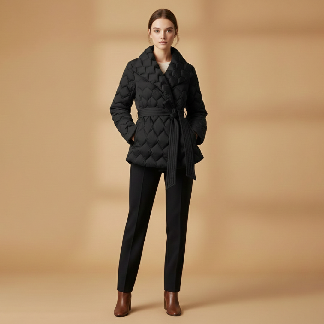 Ladies Warm Trench Coat with Pockets