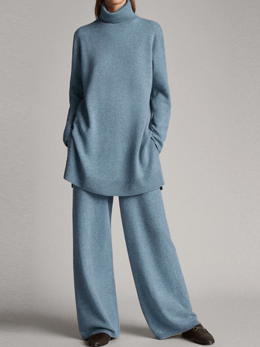 Cozy Women's Lounge Set - Soft Jumper with Comfort Trousers