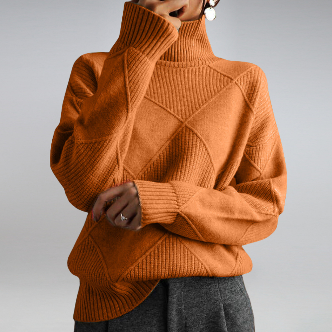 Women's Soft Cashmere Turtleneck Jumper