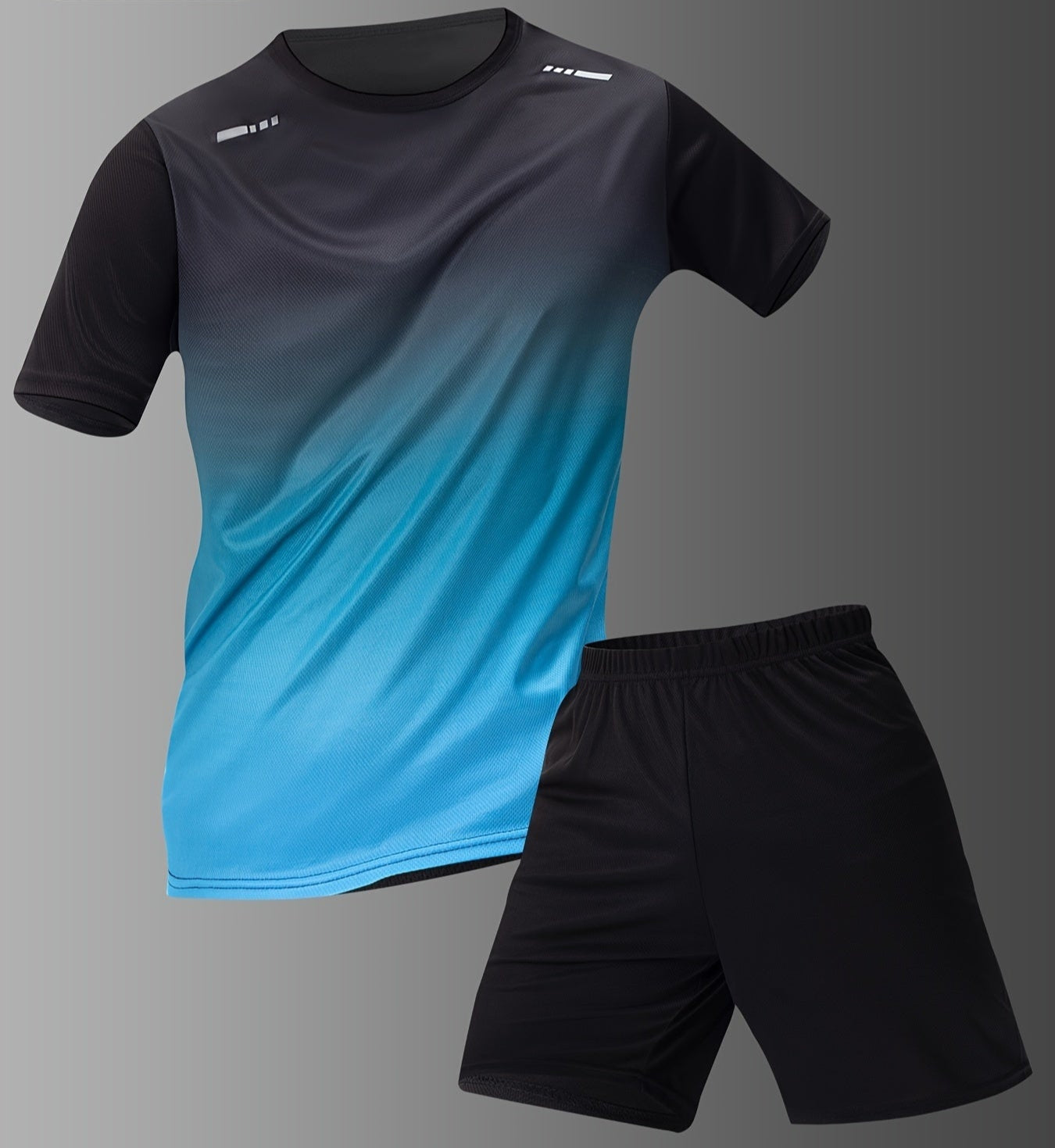 Athletic Mens Active Wear Shirt and Shorts Combo