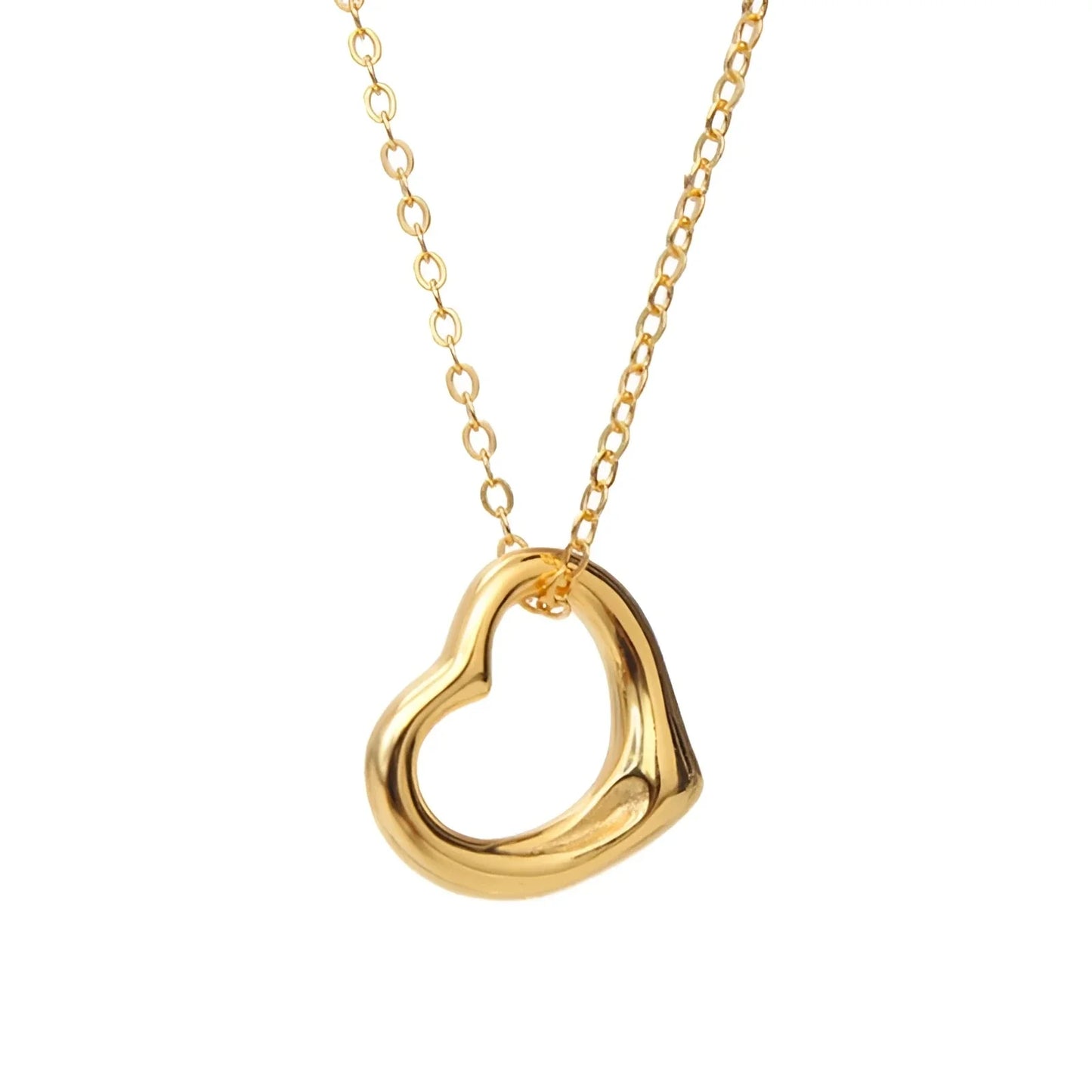 Elegant Minimalist 24K Gold Heart Necklace – Romantic Gift
- ModishWorld