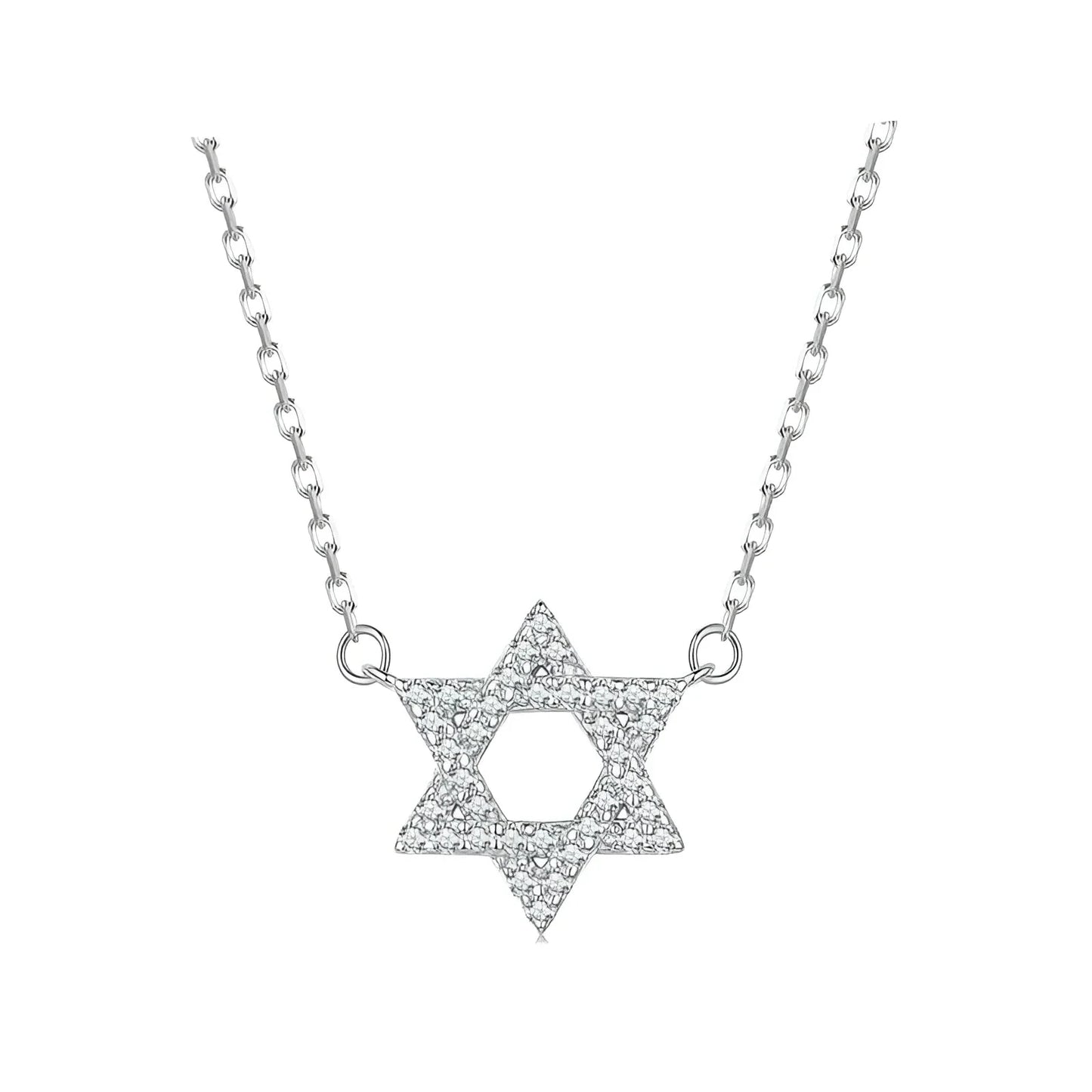 Sterling Silver Star Necklace with Zircon
- ModishWorld
