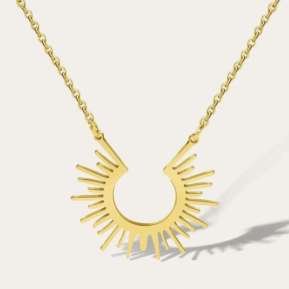 YA-CHAN Original Gold Sunburst Necklace
- ModishWorld
