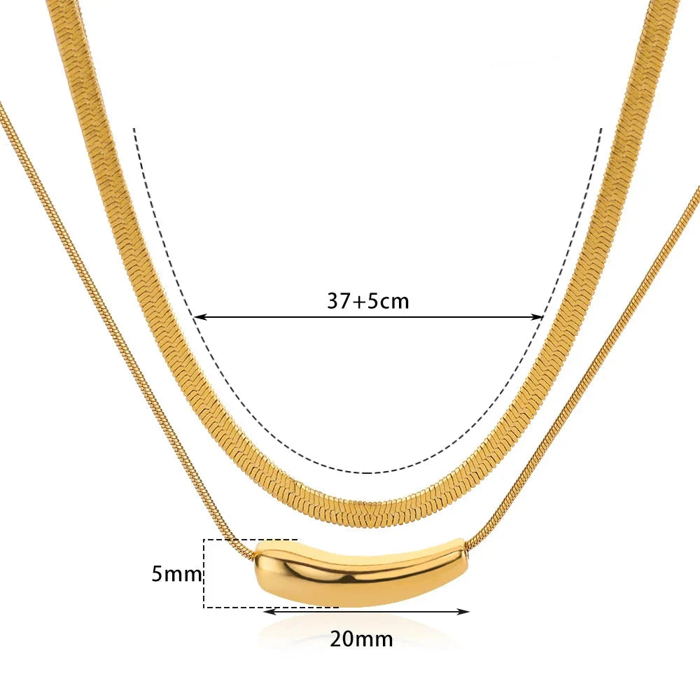 Elegant Two-Tone Gold Choker Necklace: Minimalist and Adaptable
- ModishWorld