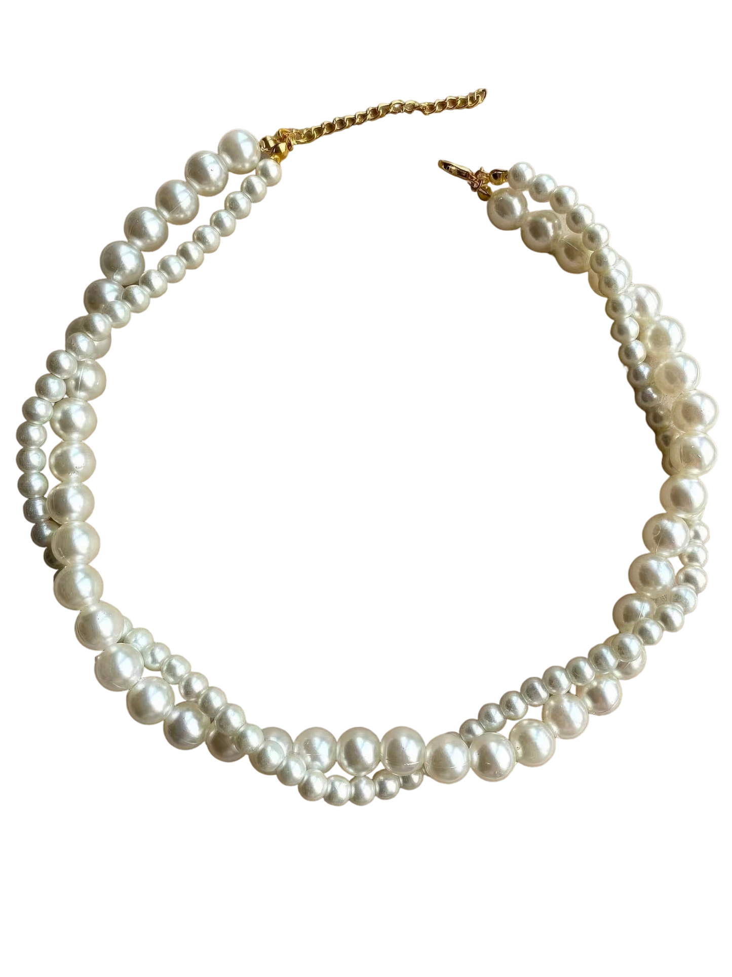 Elegant Pearl Bridal Choker Necklace, Double Strand
- ModishWorld