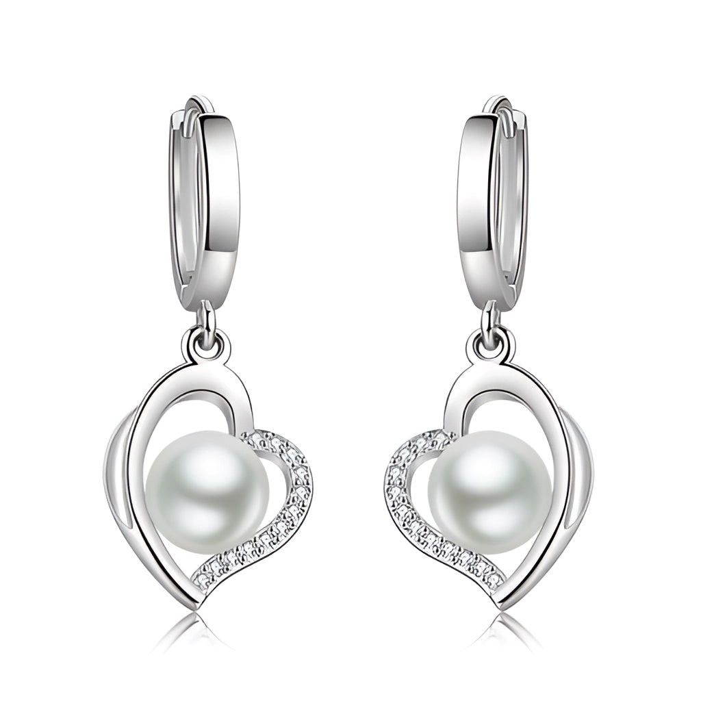 Elegant Silver Pearl Dangle Earrings for Brides
- ModishWorld