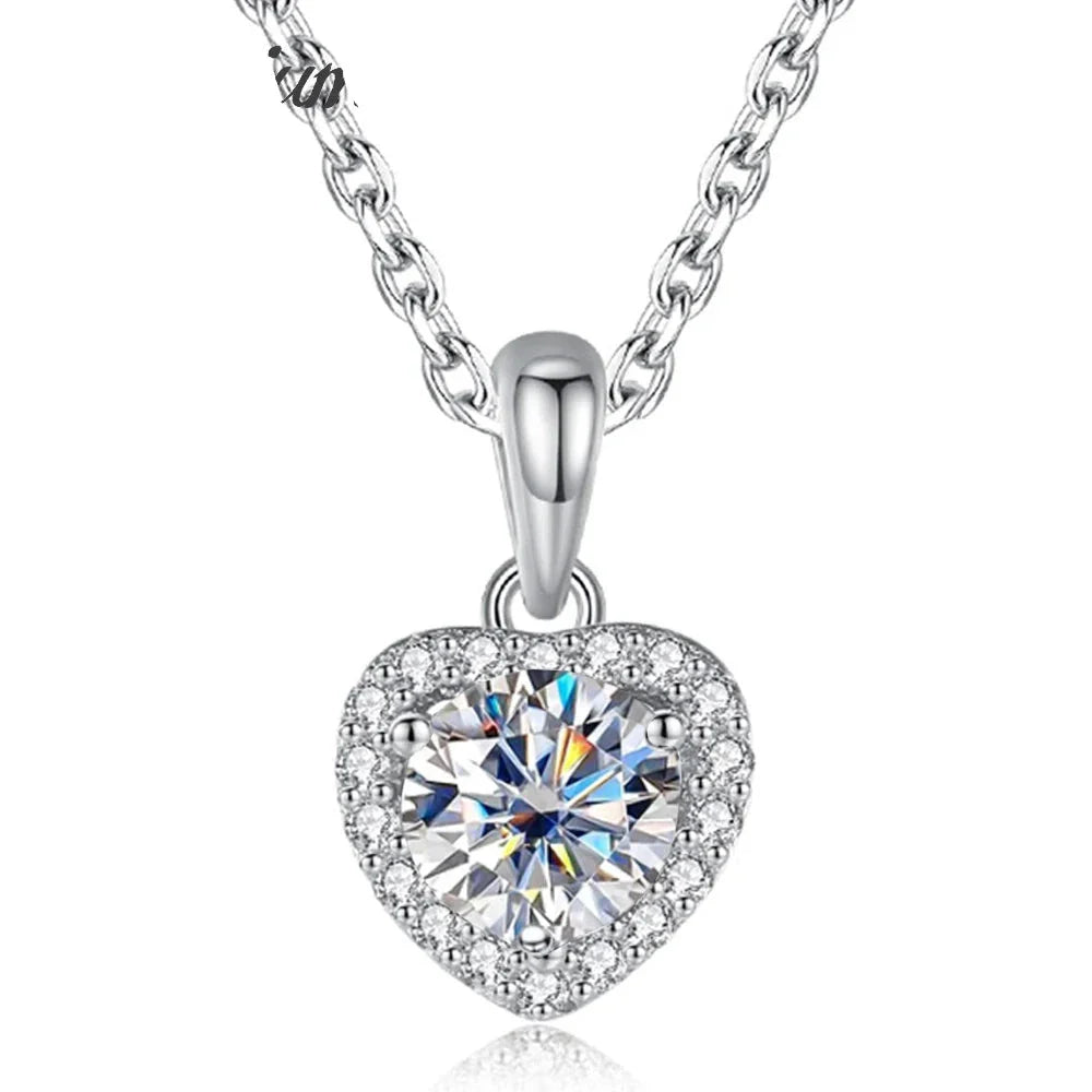 Elegant Romantic Trumium 925 Sterling Silver Heart Necklace Gift
- ModishWorld