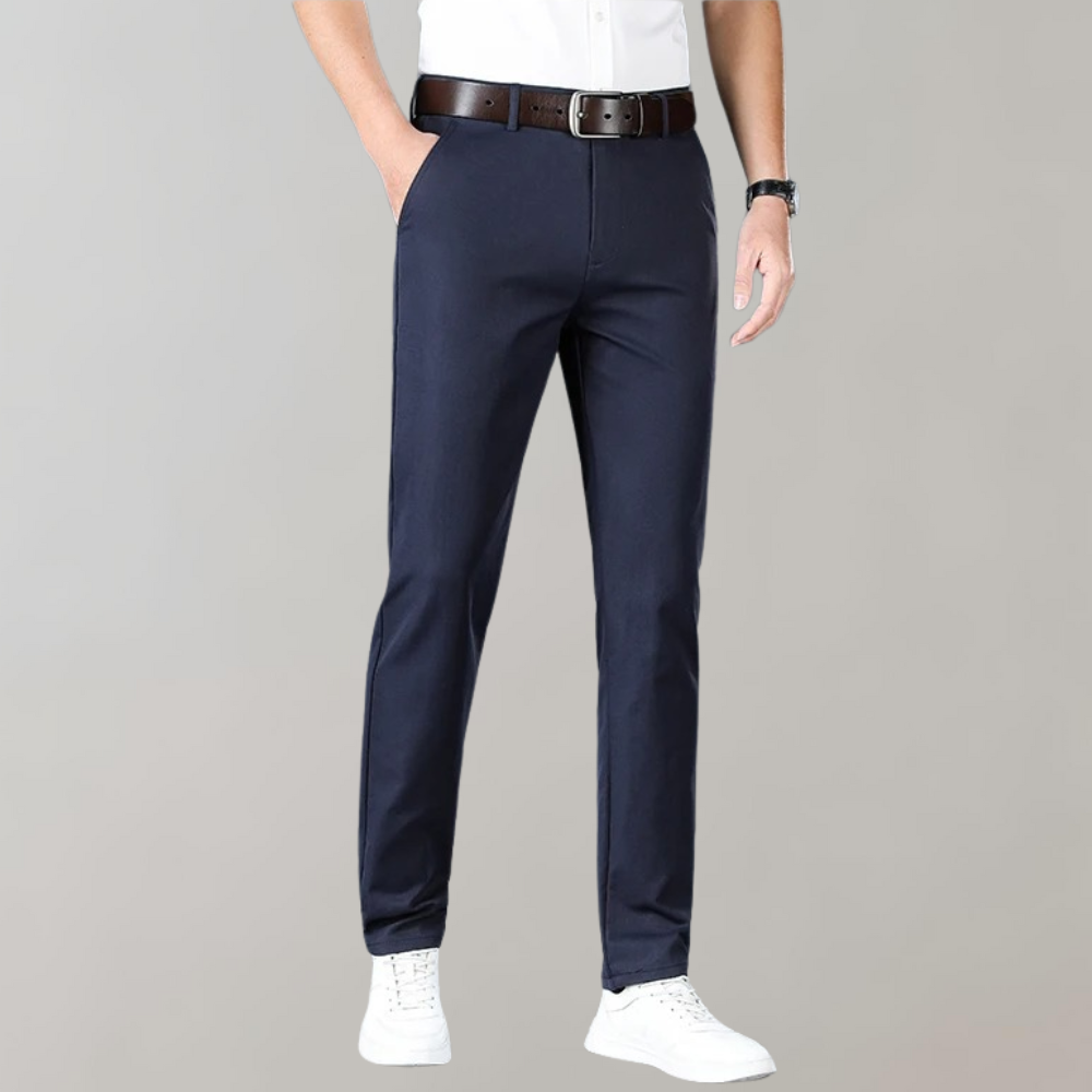 Men's Slim Fit Office Pants - Comfortable & Breathable