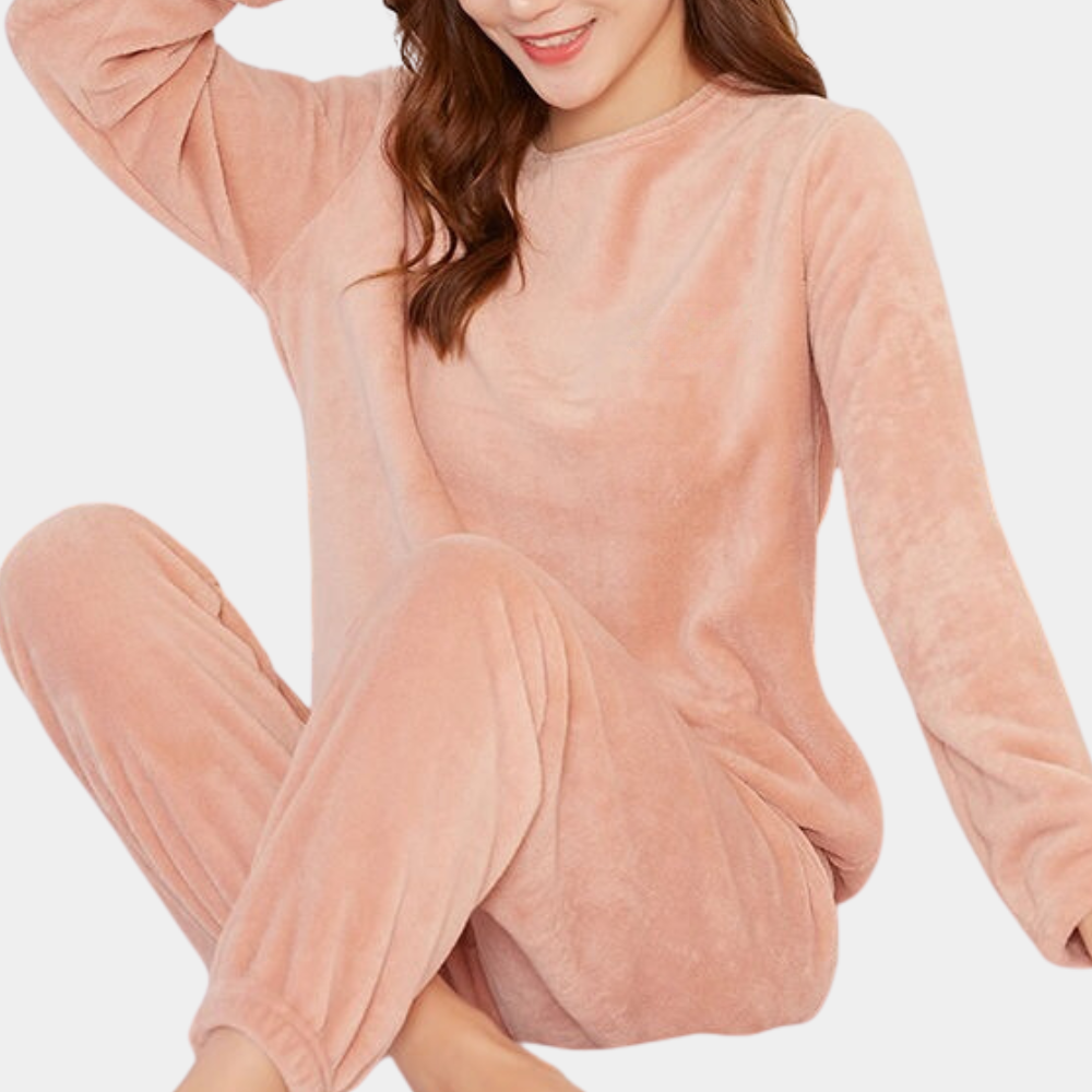 Soft Women's Lounge Set - Comfortable Top & Pants