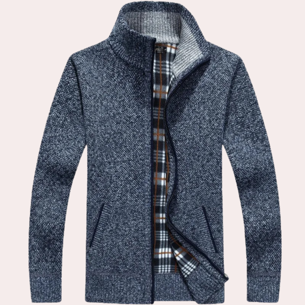 Cozy Mens Zip Up Sweater