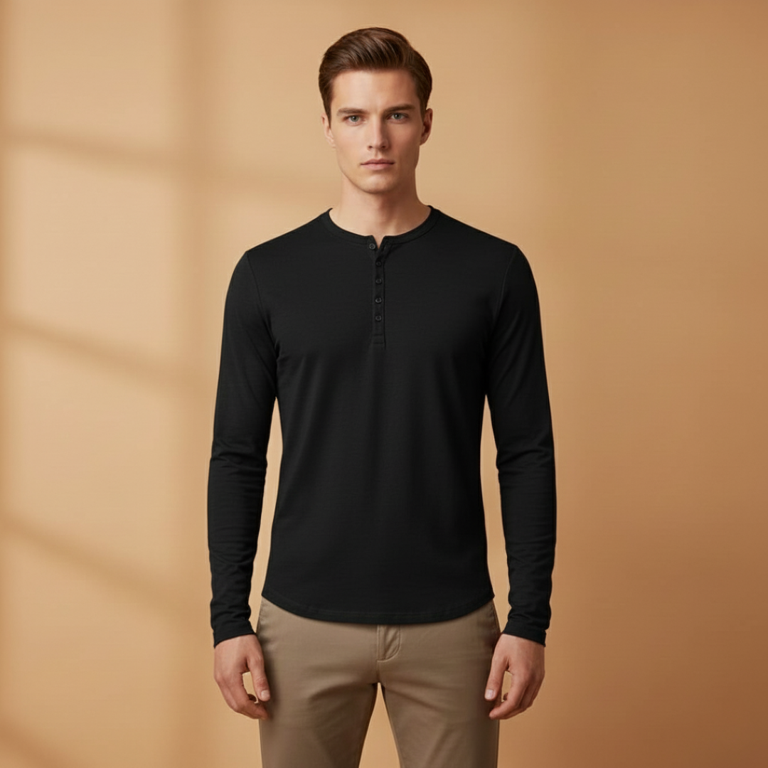 Classic Casual Long Sleeve Men's Shirt