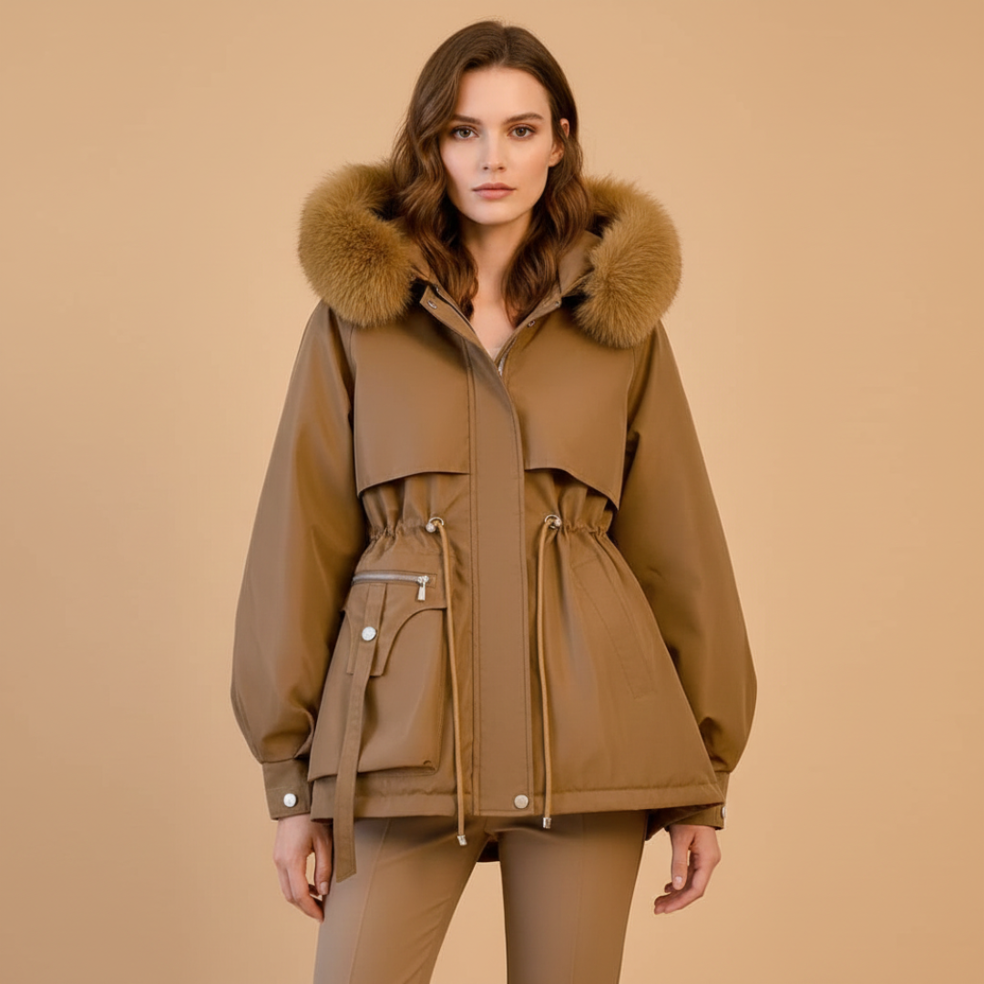 Waterproof Ladies Hooded Winter Jacket