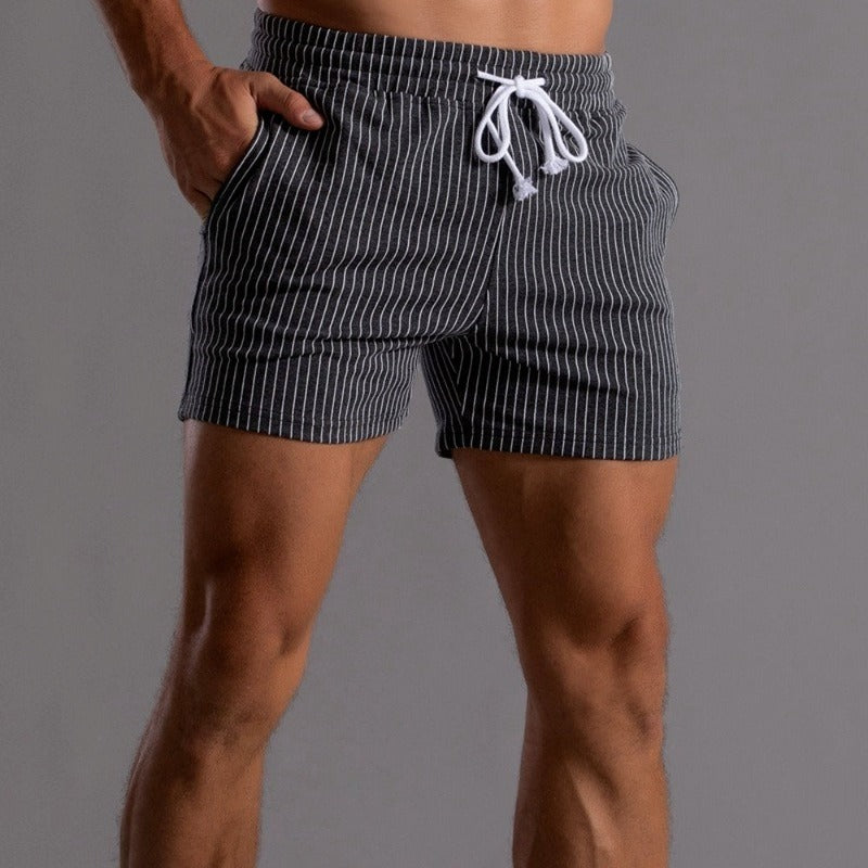 Casual Fit Mens Striped Summer Shorts