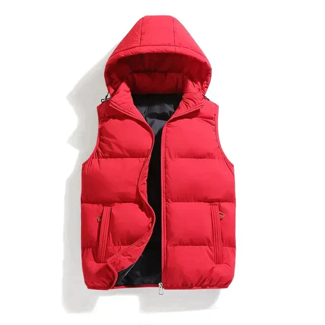 Men's Quilted Hooded Vest