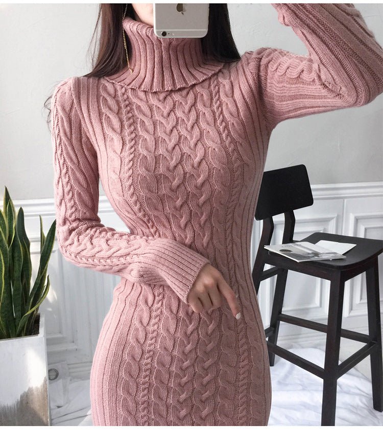 Slim Fit Women's Cable Knit Dress