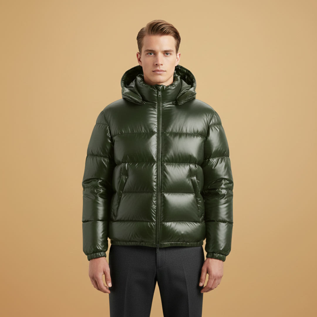 Warm Padded Men's Hooded Winter Jacket