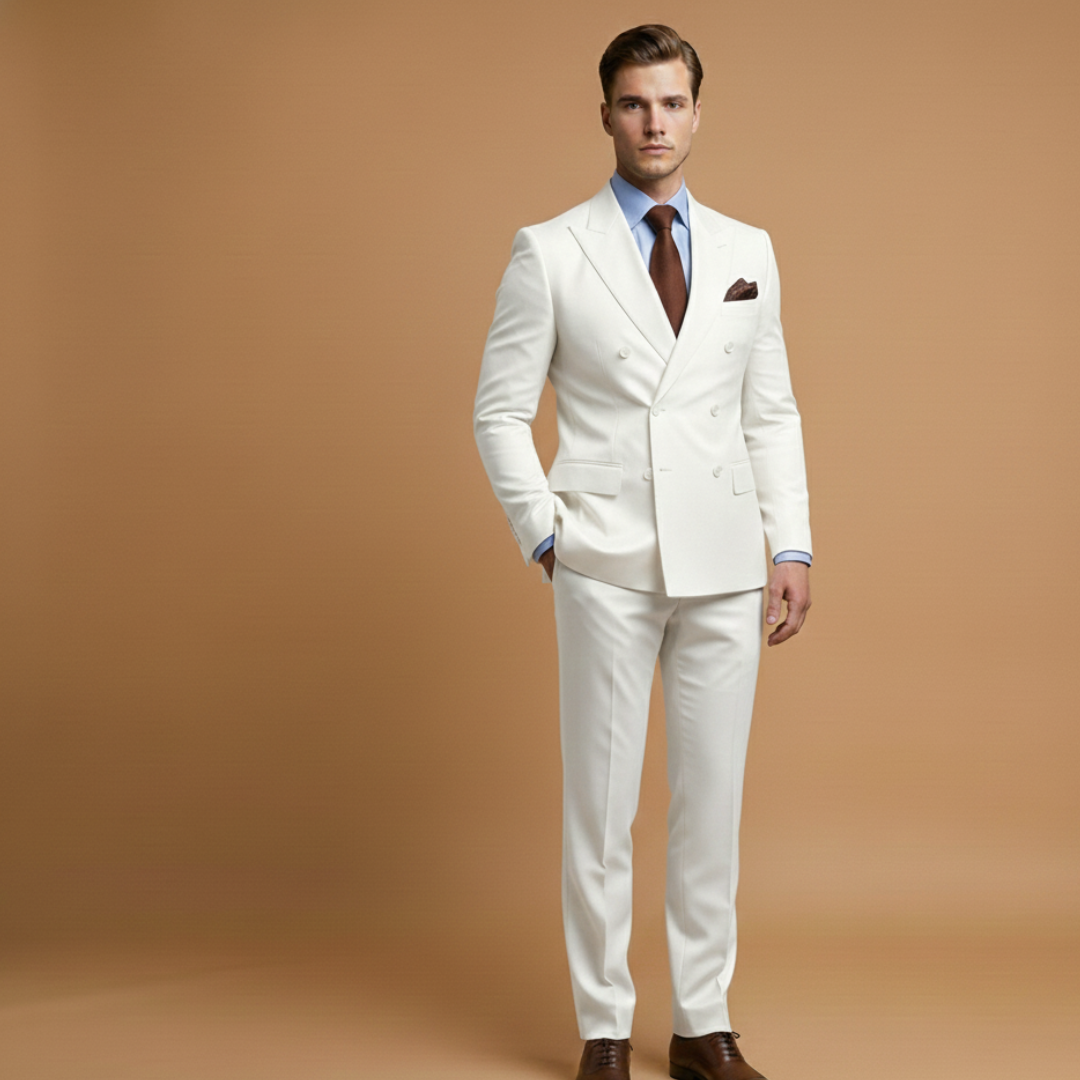 Classic Two Button Business Suit Jacket