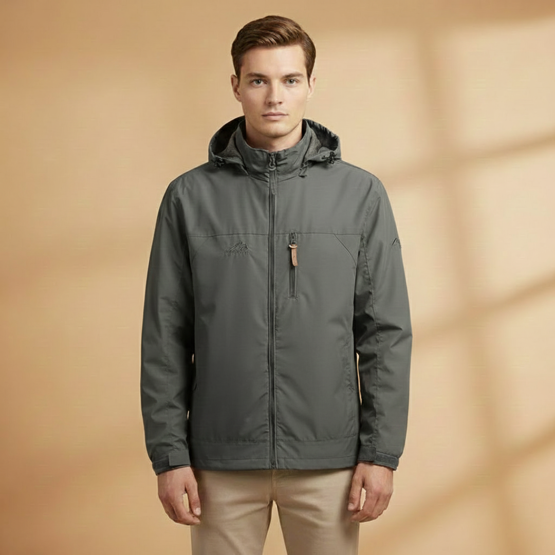 Waterproof Zip Up Men's Hoodie Jacket