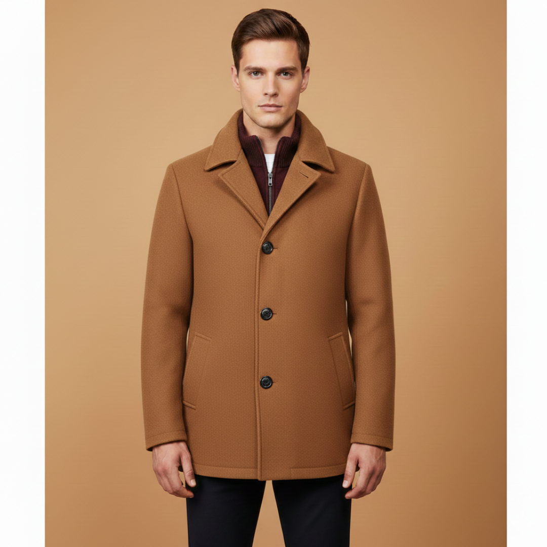 Warm Waterproof Men's Parka Coat with Pockets