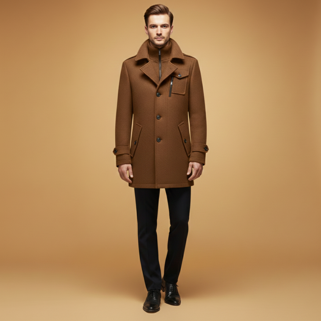 Classic Double Breasted Men's Coat