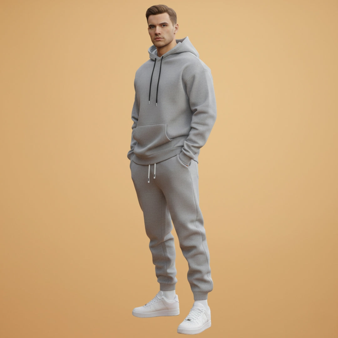 Men's Athletic Hoodie and Fitted Jogger Set
