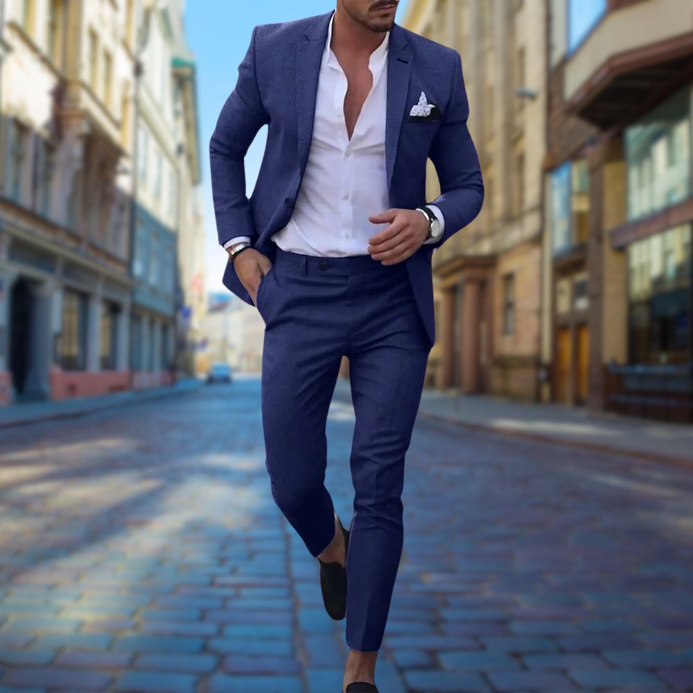 Tailored Fit Mens Formal Wedding Suit