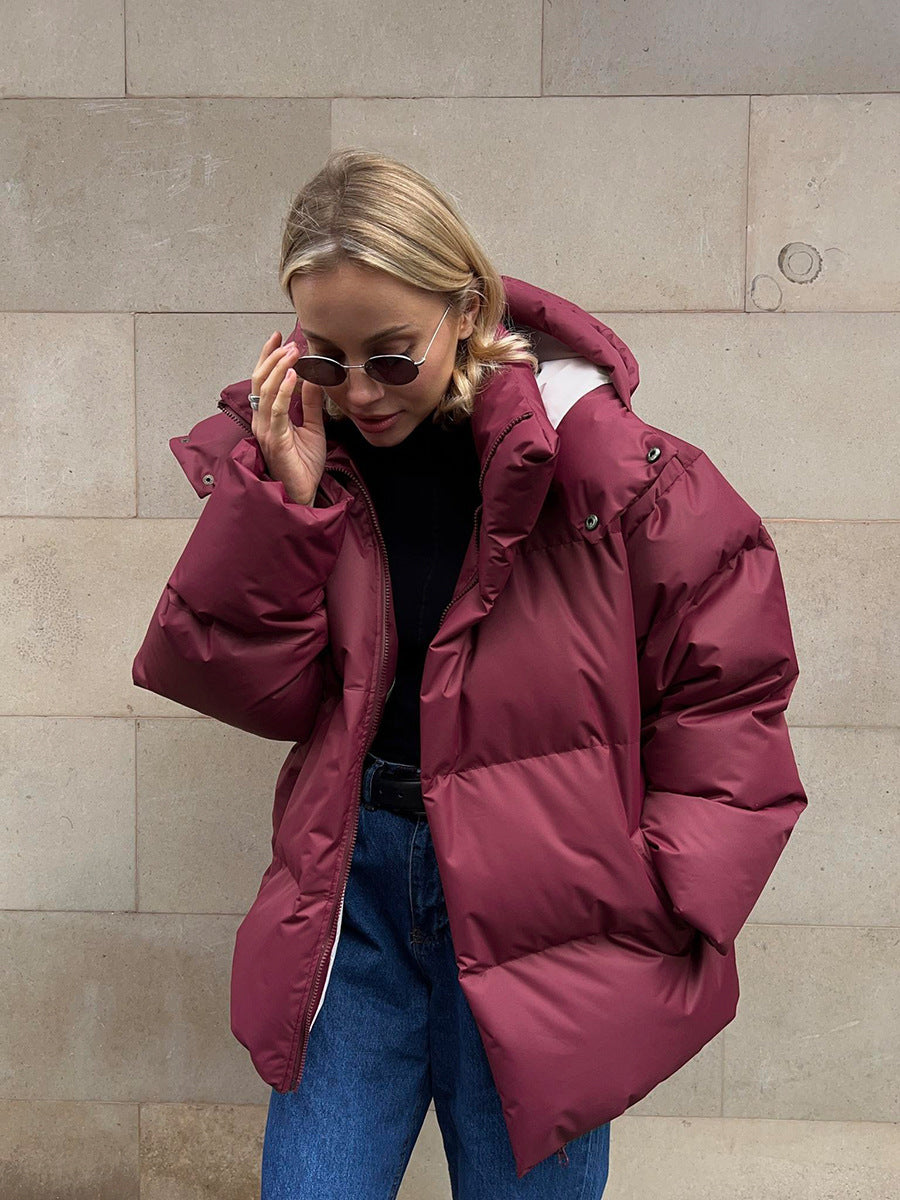 Women's Slim Insulated Down Coat - Warm Winter Jacket
