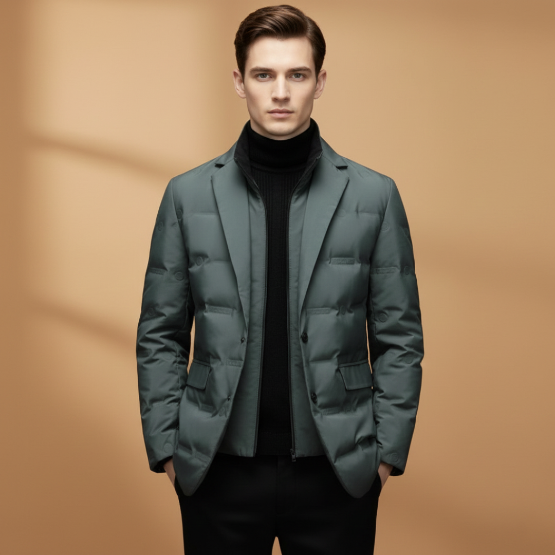 Waterproof Men's Parka Coat with Hood and Zip