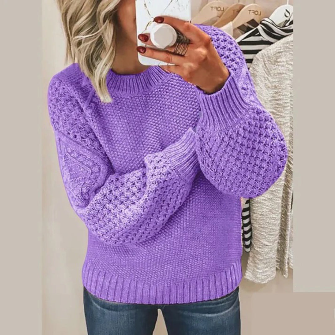 Women's Sweater - Soft Crew Neck Pullover