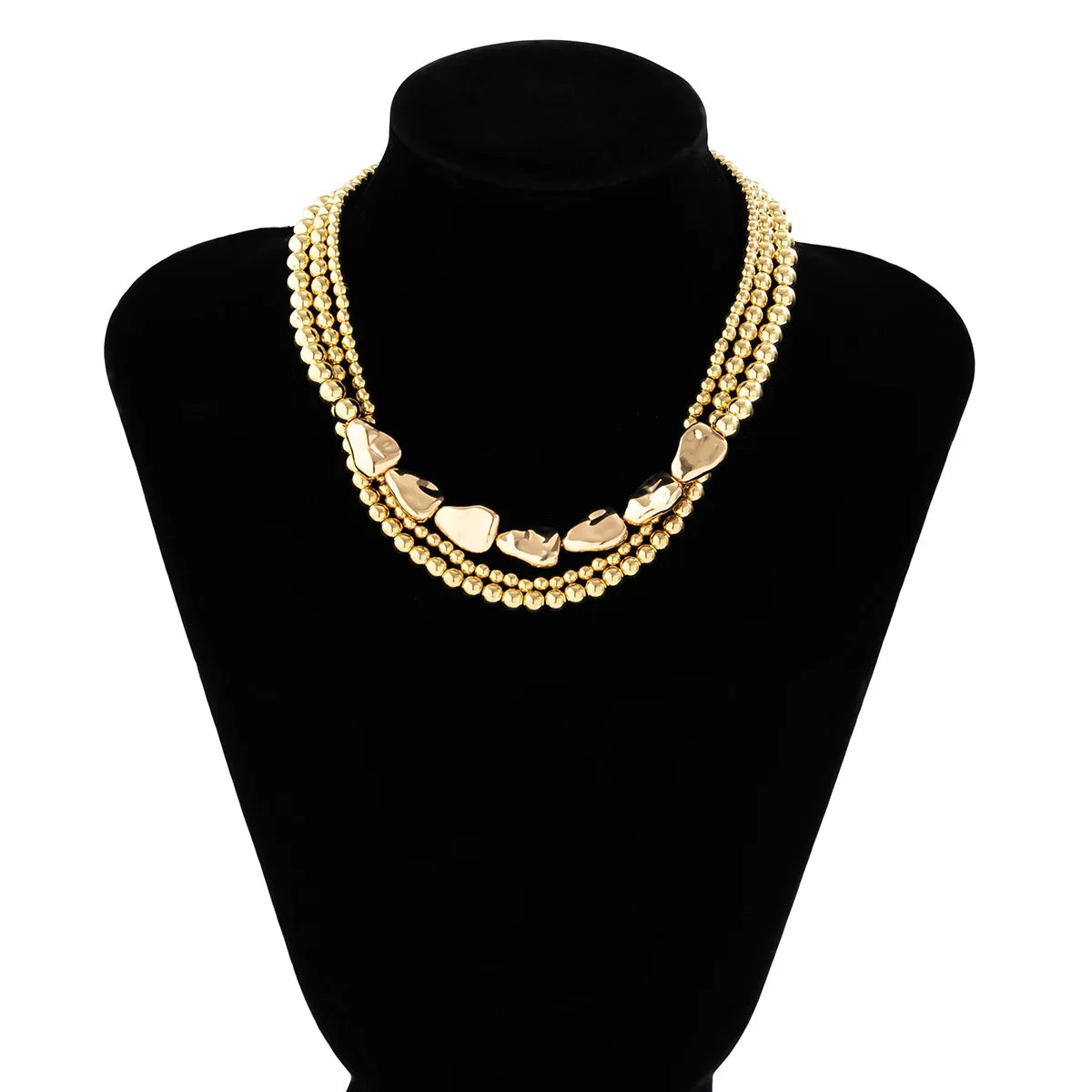 Elegant Beaded Gold Necklace Choker, Designer Jewelry for Women
- ModishWorld
