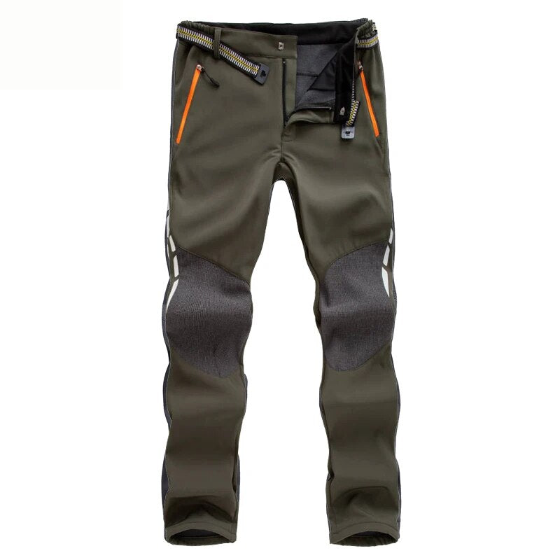 Waterproof Hiking Pants with Insulated Lining and Zip Pockets