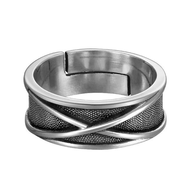 Adjustable Silver Ring with Wrap Design
- ModishWorld