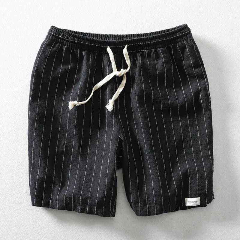 Breathable Summer Mens Linen Shorts