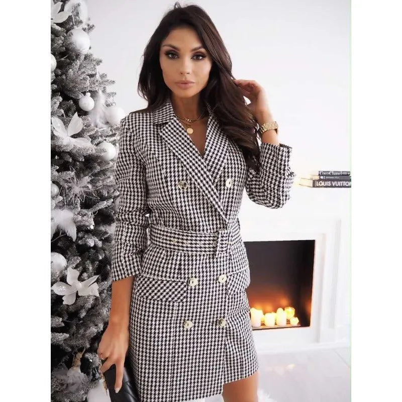 Stylish Women's Formal Blazer Dress