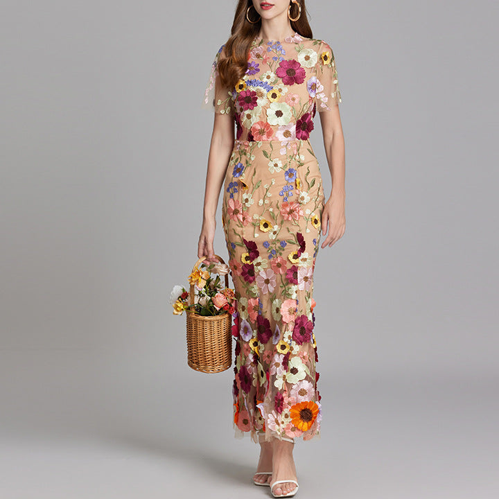 Classic Floral Summer Dress - Sleeveless, Chic Style