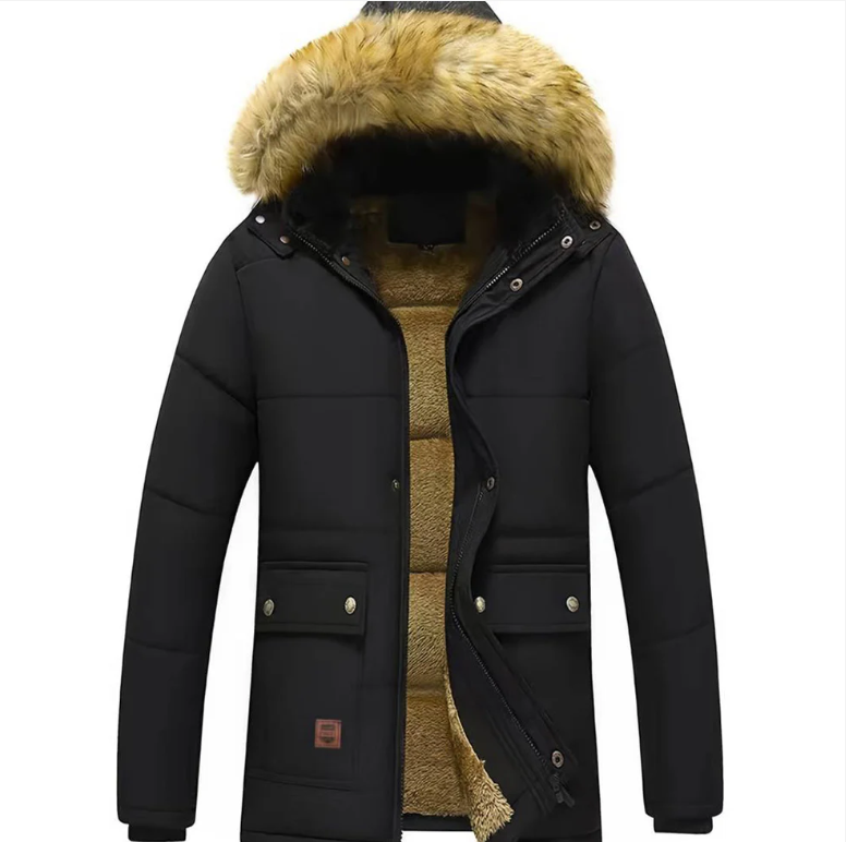 Warm Insulated Men's Parka Coat