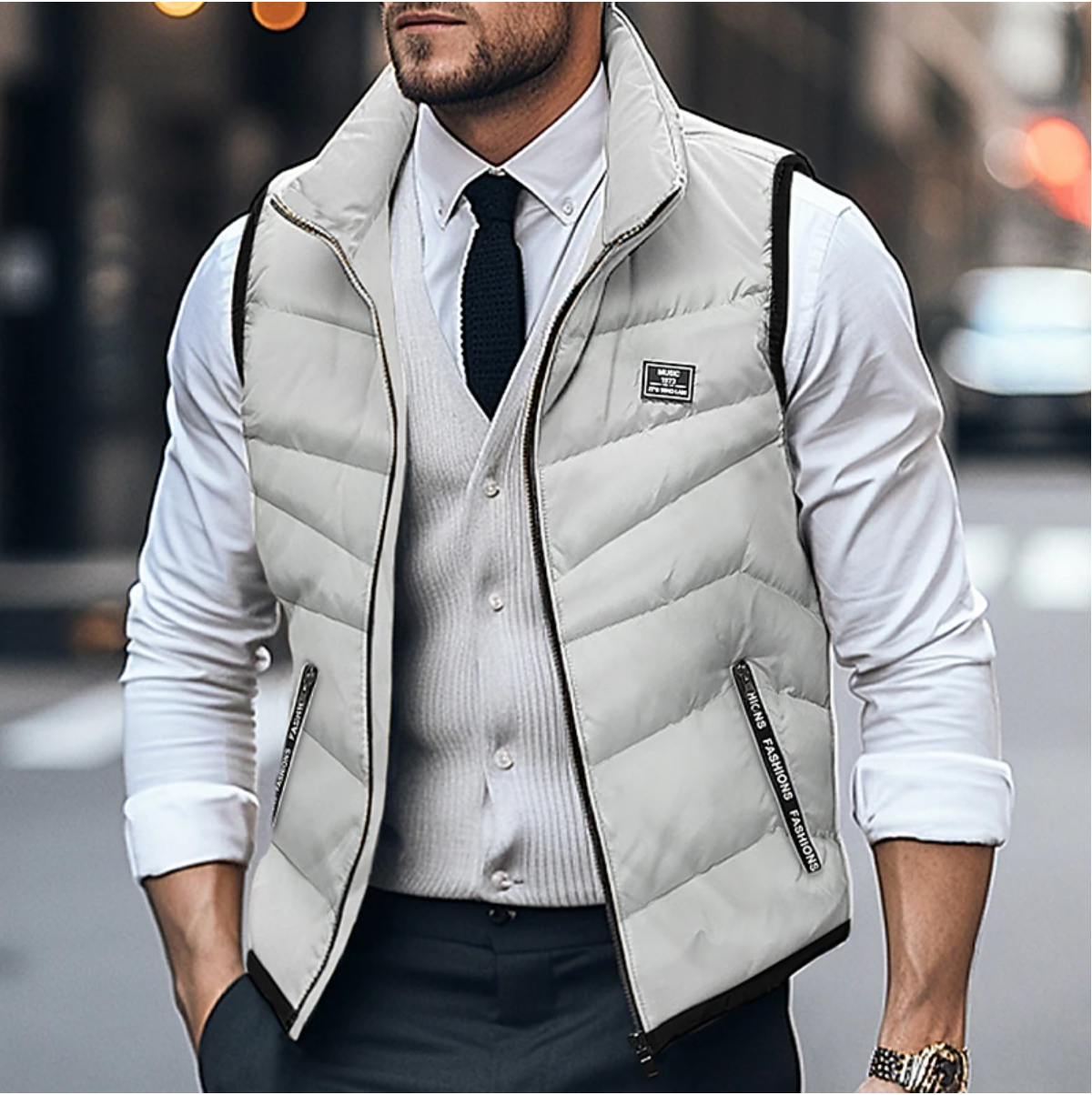Warm Padded Mens Gilet Jacket