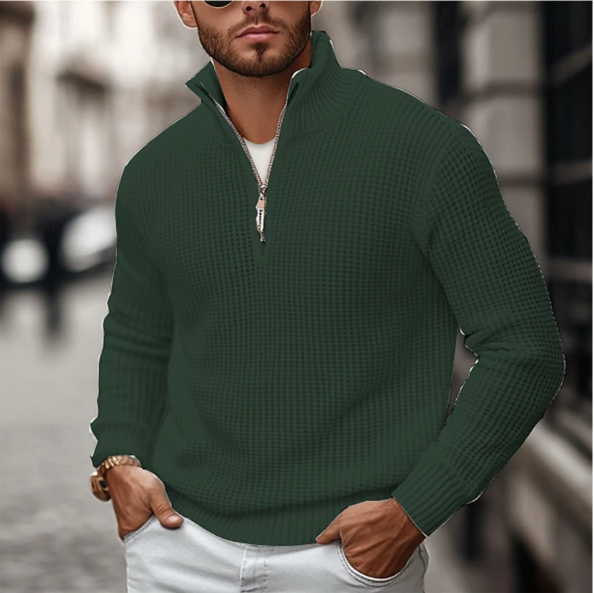 Men's Classic Zip Front Sweatshirt