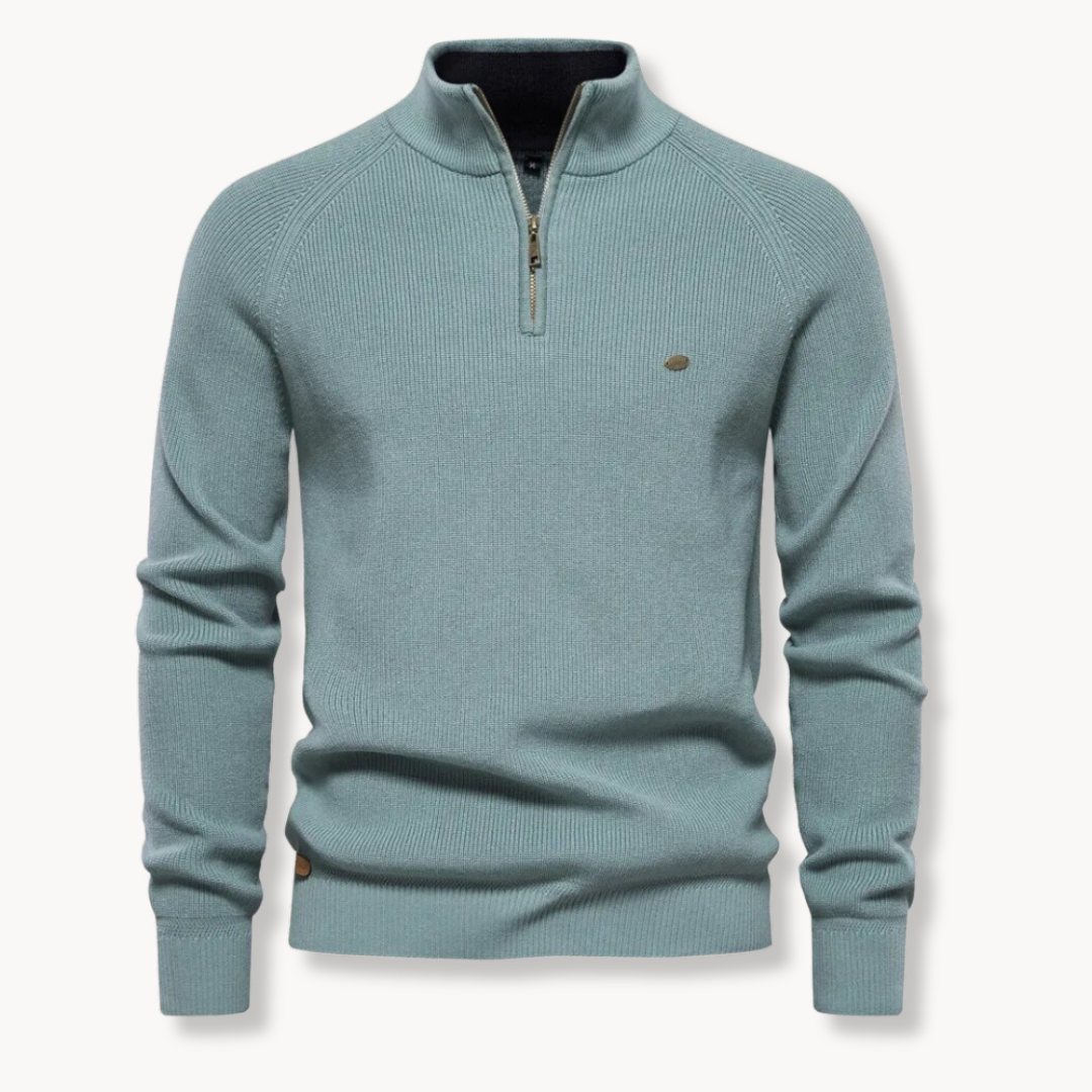 Men's Textured Crew Neck Sweatshirt