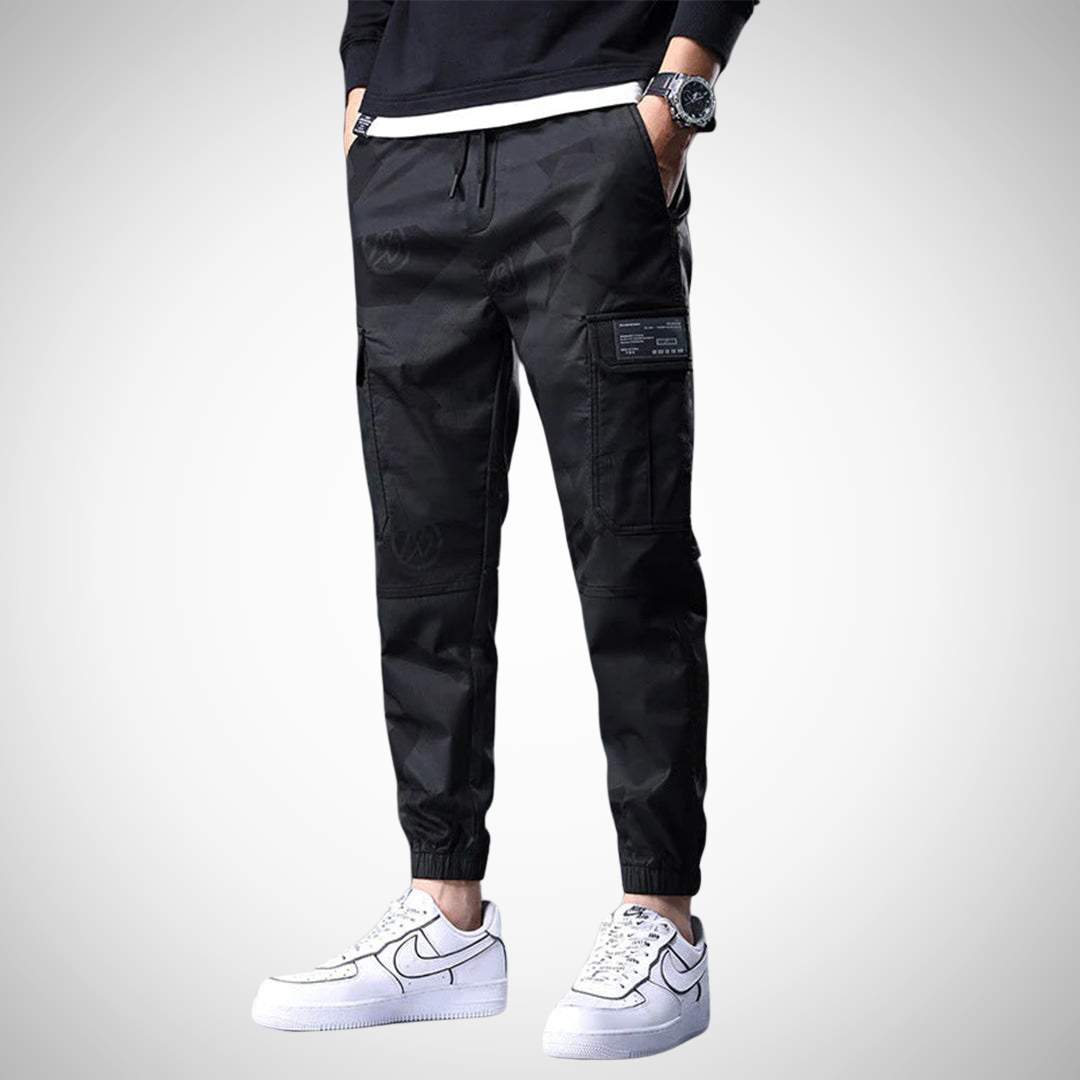 Men's Camo Combat Pants with Stretch Cuffs