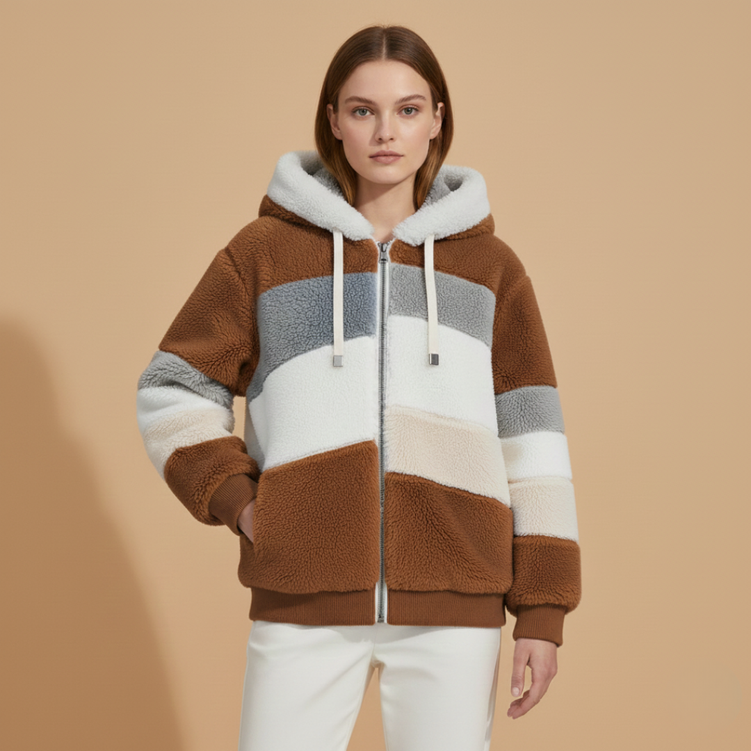 Ladies Waterproof Hooded Zip Jacket