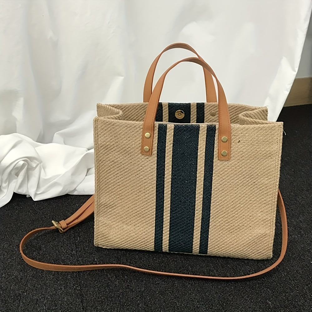 Classic Stripe Shopping Bag
