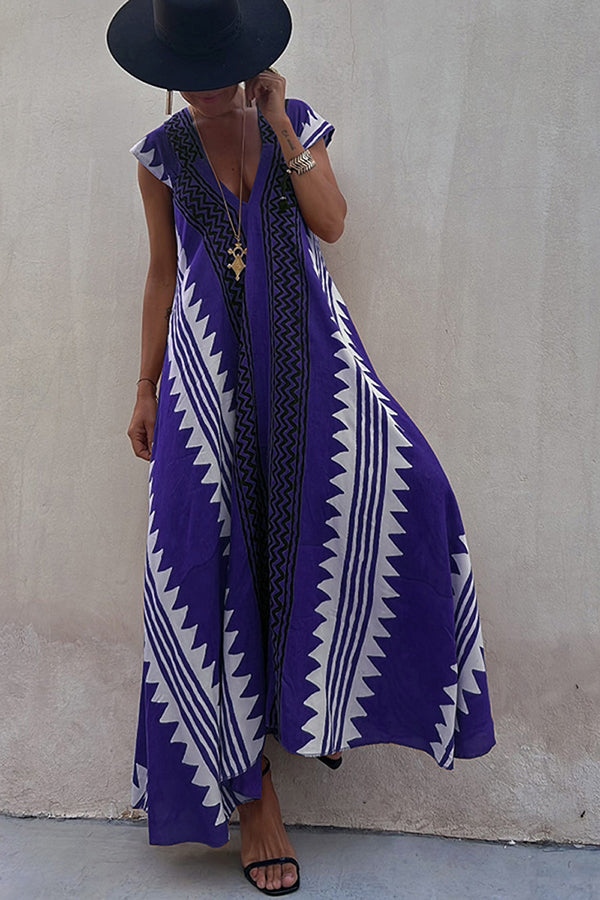 Boho Chic Long Sundress for Ladies