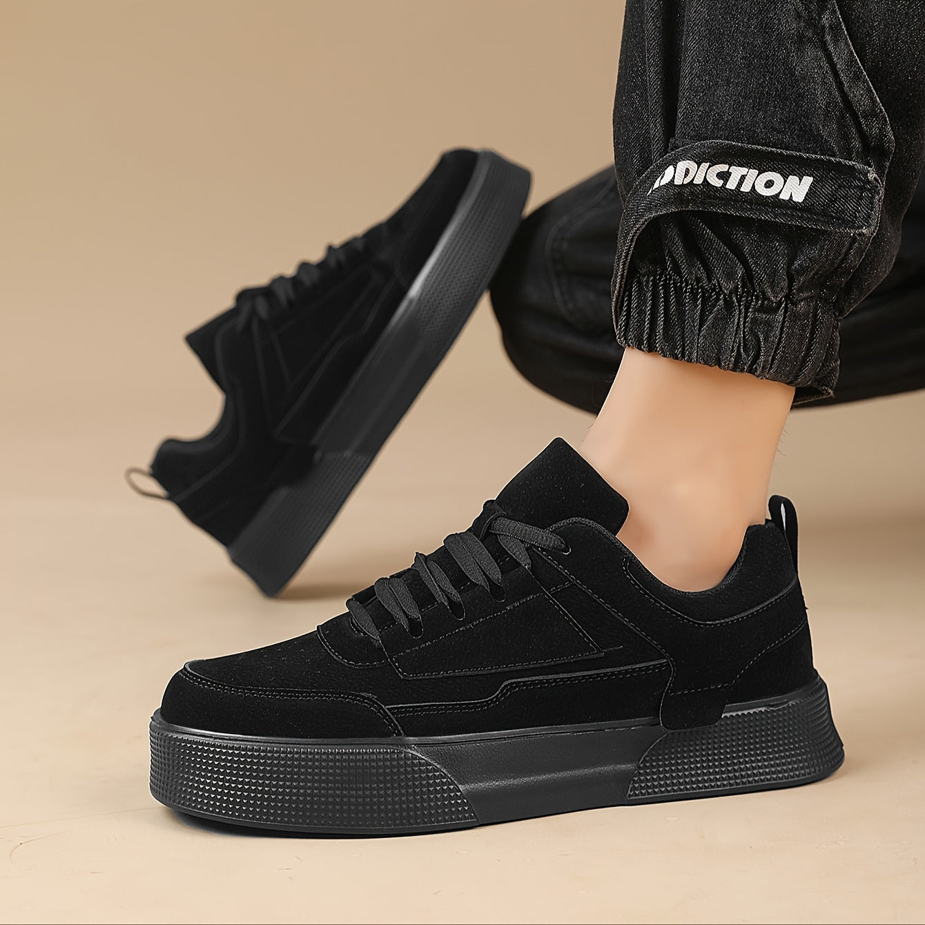 Chunky Mens Sneakers - High Top Lace Up Shoes