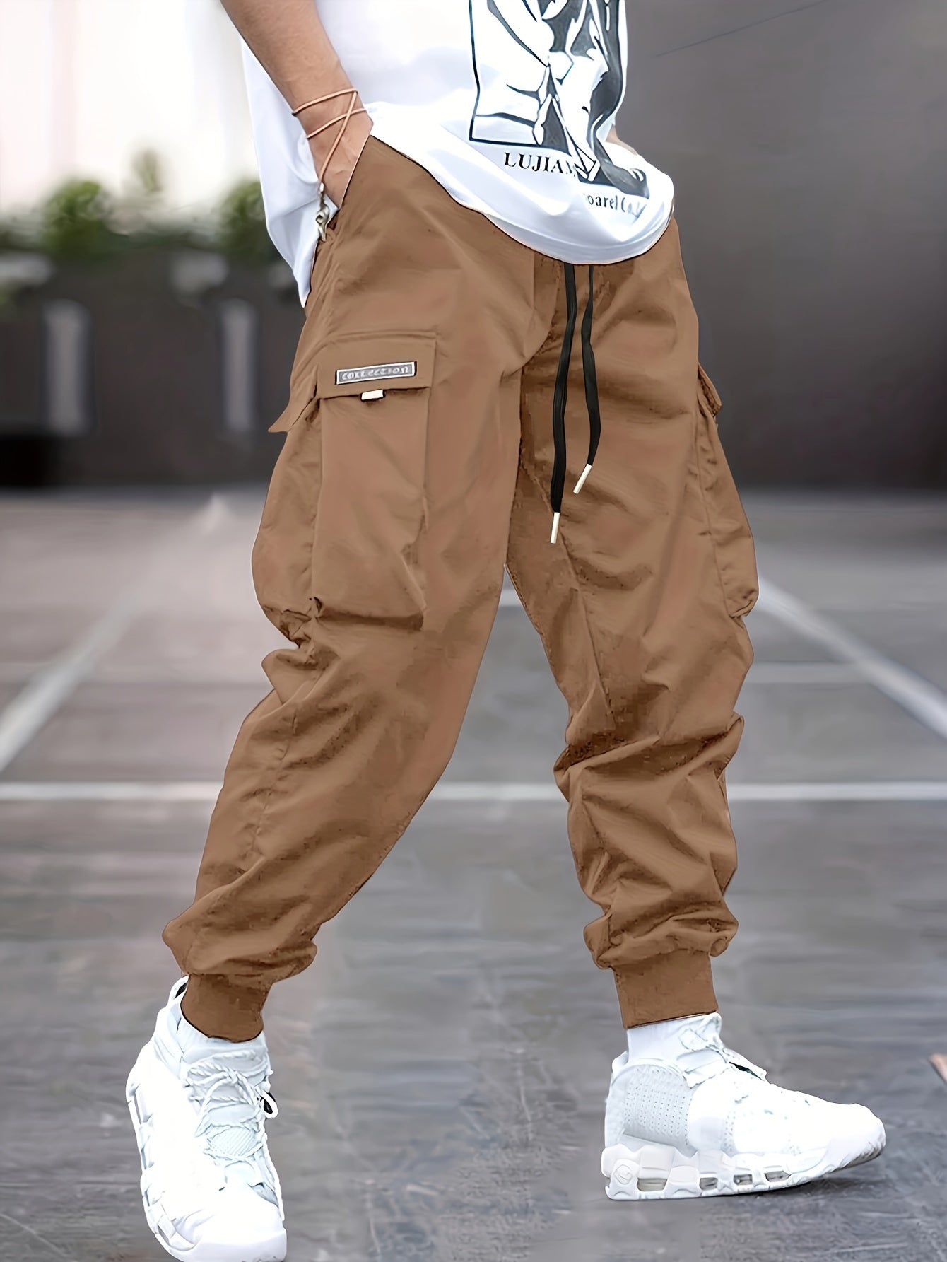 Men's Comfortable Black Work Pants